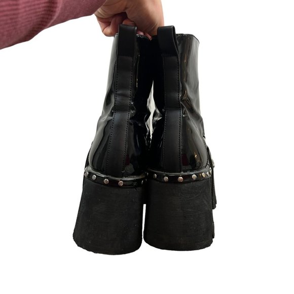 Demonia Black Combat Boots - Picture 13 of 16